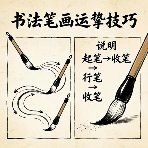 笔画之间的连接——运笔与收笔技巧